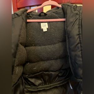 Gap winter down coat with faux fur collar.